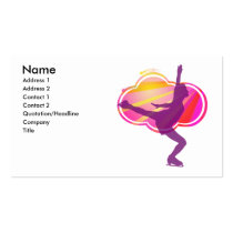 Ice Skating Business Card - Customisable! business cards