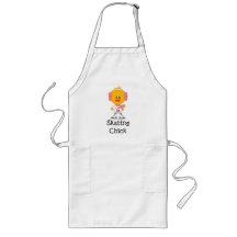 Ice Skating Chick Apron