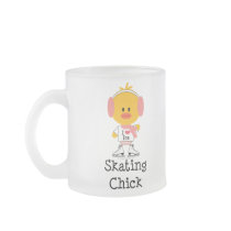 Ice Skating Chick Frosted Mug