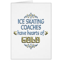 Ice Skating Coach Appreciation Greeting Cards