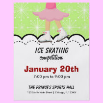 Ice Skating Competition (Green) flyers