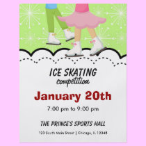Ice Skating Competition (Green) flyers