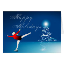 Ice Skating Greeting Card cards