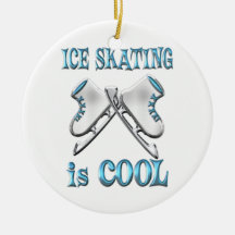 Ice Skating is Cool Christmas Ornament