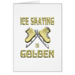 Ice Skating is Golden Greeting Cards
