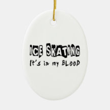 Ice Skating It's in my blood Ornament