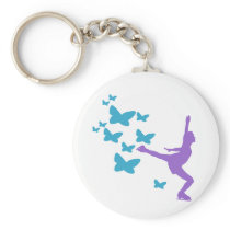 Ice Skating Keychain