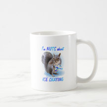 Ice Skating Nut Coffee Mugs