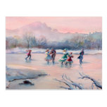 ICE SKATING PARTY by SHARON SHARPE Card Postcards