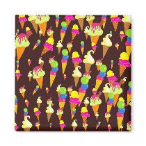 Ice Wallpaper Refrigerator Magnet