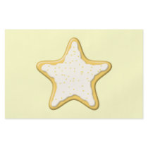 Iced Star Cookie. Yellow and Cream. Personalised Flyer