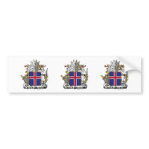 Iceland Coat of Arms Bumper Sticker