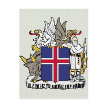 Iceland Coat of Arms detail Post Cards