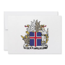 Iceland Coat of Arms Custom Announcements