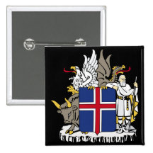 iceland emblem buttons
