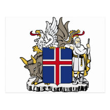 iceland emblem post card
