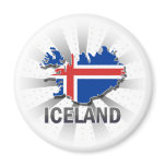 Iceland Flag Map 2.0 magnets