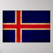 Iceland Flag Poster