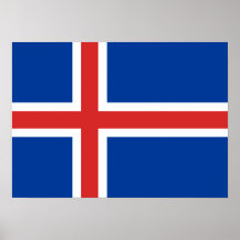 Iceland – Icelandic National Flag Posters