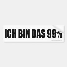 Ich Bin Das 99% Bumper Sticker