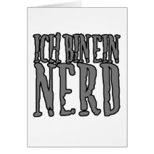 Ich Bin Ein Nerd Greeting Cards