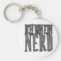 Ich Bin Ein Nerd Keychains
