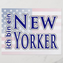"ich bin ein New Yorker" Flyer