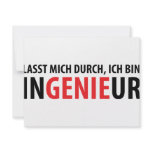 Ich bin Ingenieur Announcement