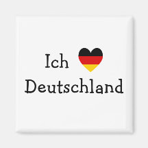 Ich liebe Deutschland Refrigerator Magnet