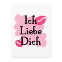 ich liebe dich postcards