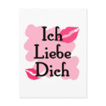ich liebe dich postcards