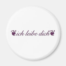 ich liebe dich refrigerator magnet