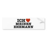 Ich Liebe Meinen Ehemann bumper stickers