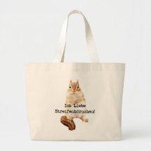 Ich Liebe Streifenhörnchen! Canvas Bags