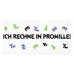 ich rechne in promille photo card template