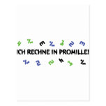 ich rechne in promille post card
