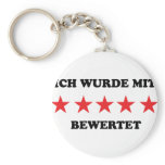 ich wurde mit 5 sternen bewertet keychains