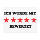 ich wurde mit 5 sternen bewertet post cards
