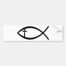 Ichthus Christian Fish Bumper Stickers