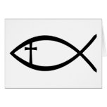 Ichthus Christian Fish cards