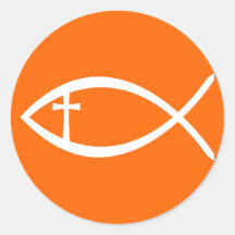 Ichthus Christian Fish Sticker