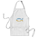 Ichthus - Christian Fish Symbol  Sky & Ground Aprons