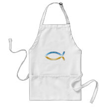 Ichthus - Christian Fish Symbol  Sky & Ground Aprons