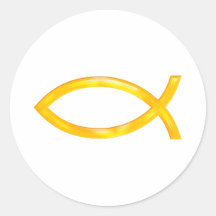 Ichthus - Christian Fish Symbol Sticker