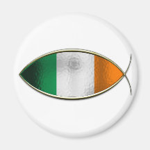Ichthus - Irish Flag Fridge Magnets