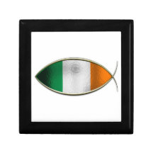 Ichthus - Irish Flag Keepsake Box