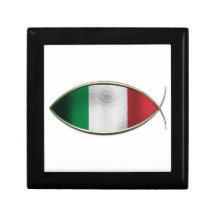 Ichthus - Italian Flag Keepsake Box