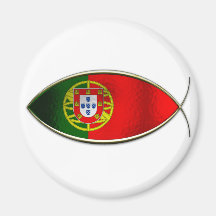 Ichthus - Portugese Flag Refrigerator Magnets