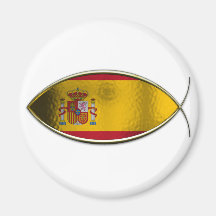 Ichthus - Spanish Flag Magnets