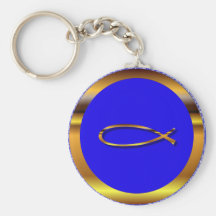Ichthys Blue-Gold Keychain